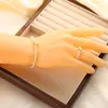 Conjunto de Joias Elegante Estilo Francês Colar Pequeno de Pérola em Forma de Coração Pulseira Corrente Elegante de Alto Padrão para Clavícula Presente de Dia dos Namorados
