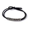 Elástico de Borracha com Strass Anel de Cabelo Sem Marcas Corda de Cabelo Feminina Acessório de Cabeça Alta Elasticidade Durável Corda Pequena para Cabelo Acessórios Simples para Cabelo Femininos