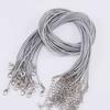 Cadena de suéter coreana de 45 cm, accesorio, cuerda de cera blanca, cadena para el cuello, colgante, cuerda tejida, joyería, collar, cuerda