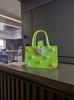 Nova bolsa de feltro de desenho animado, grande capacidade, bolsa de compras portátil, bolsa de mamãe espessada, celebridade da internet, presente de banquete de 100 dias, lembrança