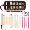 Cuchillos para Pintar Cerámica Transfronterizos, Herramientas para Arcilla, Manualidades Completas de Cerámica de Madera DIY, Herramientas para Esculpir Arcilla
