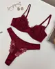 Conjunto de lingerie feminina sexy estilo francês, ultrafino, com renda bordada, o mais vendido da Amazon, projetado para fazer seios grandes parecerem menores e prevenir a flacidez.