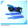 Suministros del Fabricante Lazos de Velcro en Forma de T para Cables, Cables de Datos de Colores, Sujetadores Adhesivos de Nylon Cortables para Manualidades
