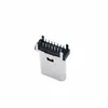 TYPE-C16p base de placa de goma negra en línea SMT en línea conector USB extendido de 15.0 base vertical
