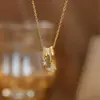 Cadena para clavícula de estrella de mar con incrustaciones de cobre y oro, con diamantes azules, de estilo veraniego y oceánico, transfronteriza, nueva, súper ventas