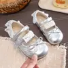 Zapatos de piel para niñas para actuaciones, zapatos de princesa para niñas para primavera y otoño, mocasines elegantes 2026 para niños, antideslizantes, suela blanda