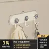 Colgador de gancho de doble capa sin perforaciones para puerta con ventosa para dormitorio y baño, herramienta de almacenamiento de alta capacidad de carga, estante de almacenamiento creativo