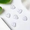 Resina feita à mão acessórios diy material acessórios lantejoulas transparentes grampo de cabelo de amor corda de cabelo adorno de cabeça acessórios de coração de pêssego patch