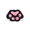 Bolsa de Felpa con Forma de Pata de Gato Linda de Dibujos Animados Estilo Coreano Suave y a la Moda Bolso Cruzado con Cadena Bolso de Hombro con Mini Muñeca para Niñas