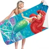 Toalla de Playa Serie Frozen, Toalla Cuadrada Versátil de Doble Cara de Forro Polar de Fibra Ultrafina para Natación y Baño