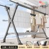 Tendedero plegable móvil de aleación de aluminio engrosado para interiores, balcones, colchas, multifuncional