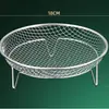 Rejilla para cocinar al vapor de acero inoxidable, accesorio para freidora de aire, rejilla multifuncional para hornear y enfriar, escurridor, gadget de cocina para el hogar