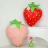 Globo de Fresa Rosa Mate Rojo Globo de Película de Aluminio Decorativo Fiesta de Frutas Frescas de Verano Fiesta de Cumpleaños Venta al por Mayor