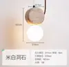 Estilo de música estética bambu-junta mármore natural lustre de sala de jantar, mesa de jantar, balcão de bar, sala de chá Zen, escritório, luminária longa de escritório