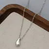 Nuevos Productos Europeos y Americanos Transfronterizos Más Vendidos Cadena para Clavícula Sencilla de Moda Lujo Ligero con Colgante de Gota de Agua para Mujer