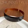 Faixa de Cabeça com Óculos de Acetato de Aba Larga Estilo Coreano para Mulheres, Faixa de Cabeça Alta para Lavar o Rosto, Acessório de Cabelo que Não Aperta~