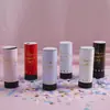 Canhão de Confete Pequeno de Mão para Bolo de Aniversário Festa Celebração Atmosfera Adereços, Tubo Spray Girado à Mão, Canhão de Confete para Mesa de Sobremesas de Casamento