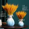 Espiga de Trigo Flor Seca Gipsofila Buquê Arranjo de Flores para Sala de Estar Vaso Pequeno de Cerâmica Estilo Ins Ornamento de Decoração para Gabinete de TV de Mesa