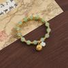 Pulsera de Lujo Ligero con Gradiente de Estrella y Luna y Mariposa para Mujer, Nuevo Diseño de Nicho Estilo Chino, Versátil y Colorida para Estudiantes y Mejores Amigas
