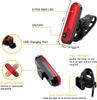 Luz delantera de carga para bicicleta nueva transfronteriza, luz de advertencia, luz delantera de carga USB, juego de luz trasera, luz destacada para bicicleta de montaña