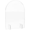 Sinal de Recepção para Festa de Casamento em Acrílico Transparente em Forma de U Estilo Francês Decoração de Mesa Arco com Suporte