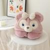 Almohada de Cuello en U con Capucha Rellena Dibujos Animados Protección para el Cuello al Dormir Siesta Oficina Hogar Almohada Multifuncional Regalos para Niños y Niñas