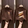 Ropa interior térmica casual de manga larga para niños, estilo nuevo Otoño Invierno, forro polar, camiseta de cuello alto para bebés, top interior, moderno