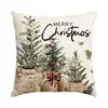 Funda de cojín para sofá temática de Navidad de Amazon transfronteriza, decoración de ambiente navideño, funda de cojín para ventana salediza de coche
