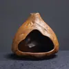 Quemador de Incienso Cerámico Portabarras de Madera Sagrada Peruana Chimenea Pequeña Torre Purificadora de Espacio Incienso Llama Abierta Recipiente de Aromaterapia Salvia de California
