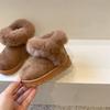 Zapatos de Invierno de Gamuza para Niños, Botas de Nieve para Niños, Botas Peludas para Niñas, Zapatos de Algodón para Niñas con Forro de Felpa, Botas Rosas para Niñas