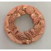 Vela Aromática de Arte em Ferro Embutido 8cm Tampa Inteligente Liga de Zinco Acessório de Vela Coleta de Calor Antiaderente Tampa Oca