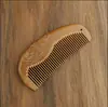 Peine de Sándalo Negro Dorado Natural, Antiestático, No Dañino para el Cabello, Peine de Madera para Hombres y Mujeres, Cabello Lacio y Suave, Peine para el Cabello de Souvenir