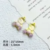 Colgante de Aleación de Oso Violento de Medio Rostro con Gradiente de Color de Dibujos Animados Transfronterizo Material para Accesorios de Broche y Funda de Teléfono con Cuentas DIY