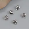 Plata de ley S925 accesorios de cuentas de 3 agujeros pulsera brillante vintage accesorios colgante DIY material de cuentas hecho a mano al por mayor