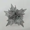 Decoraciones de boda, adornos florales navideños transfronterizos, flores artificiales con polvo dorado, arreglos de flores de tela y piezas decorativas