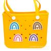Bolso de Mano con Cesta de Verduras para Mamá Mochila Accesorios Bolsa con Agujeros Hebilla Grande para Zapato Bolsa Bogg Bolso de Playa Accesorios para Colgar