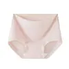 Roupa Íntima de Algodão Lyocell para Mulheres Triângulo de Seda Antibacteriano com Entrepernas Estendido Confortável Respirável Cintura Média Roupa Íntima Feminina