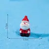 Nuevo producto transfronterizo: adorables figuras de Santa Claus y muñeco de nieve, lindas mini decoraciones, accesorios para manualidades y pequeños adornos de escritorio