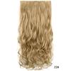 Peruca mulheres longo cabelo cacheado uma peça de alta temperatura seda sem costura peça de extensão de cabelo 5 clip clip peruca de cabelo local de fábrica