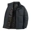 2026 Inverno Transfronteiriço Amazon 3D Novo Jaqueta de Algodão Masculina Casual Acolchoada Quente Gola Alta Cor Sólida Versátil para Homens