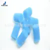 Esponja médica para congestão nasal azul Coluna de esponja de tamanho pequeno Filtro de coluna à prova de poeira para boca de frasco de reagente oco