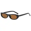 Gafas de sol retro estilo europeo y americano, de montura pequeña ovalada tipo ojo de gato, de moda y favorecedoras para rostros cuadrados y redondos, gafas de sol versátiles para mujer