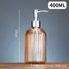 Frasco de Álcool em Gel com Design de Diamante Vidro Shampoo Gel de Banho Frasco Vazio Tipo Pump Grande Capacidade Frasco de Refil Cosmético Loção