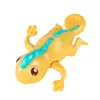 Brinquedo Pequeno para Brincar na Água de Bebê Transfronteiriço Bobina Inflável Brinquedo de Banho para Bebê Tigre de Desenho Animado Lagarto Brinquedo de Banho para Brincar na Água