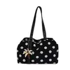 Bolso Tote Grande de Lunares de Nicho Estilo Coreano, Bolso de Hombro Moderno y de Moda, Versátil para el Trabajo Diario y Uso Casual, Bolso de Axila