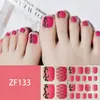 Adesivos para Unha do Pé Padrão Estéreo Zf Diamante de Imitação 3D Manicure Patch Impermeável Longa Duração Clareador Patch Completo para Unha do Pé Produto Acabado