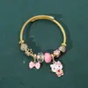 Pulseira Panjia Rosa Pulseira Gato KT Pulseira Desenho Animado Transfronteiriça Fofa Pando Hello Kitty Puxar Fábrica de Joias Atacado