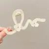 Pinza de garra grande de perlas de 15 cm para mujer, sensación de lujo ligero y de alta gama, estilo coreano, añade volumen al cabello, accesorio para el cabello versátil