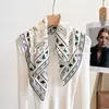 Bufanda Cuadrada de Seda y Lana Elegante y de Alta Gama para Mujer, Nuevo Estilo Otoño e Invierno 2026, Protección Cálida y a Prueba de Frío para el Cuello, 65cm