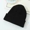 Chapéu de Lã Tricotado Grosso Quente de Inverno Estilo Coreano Topo Arredondado Cor Sólida Simples Versátil Chapéu de Moda para Adultos